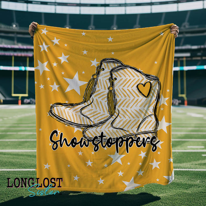 Drill Team Yellow Gold School Spirit Custom Blanket | Long Lost Sister Boutique