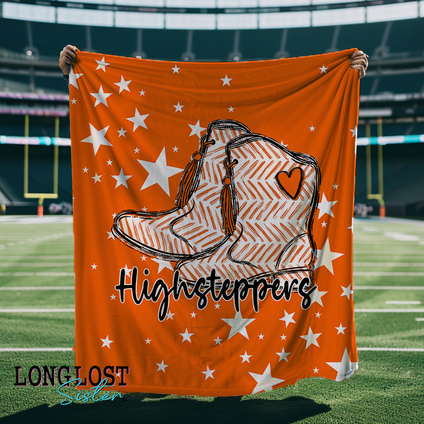 Drill Team Orange School Spirit Custom Blanket | Long Lost Sister Boutique