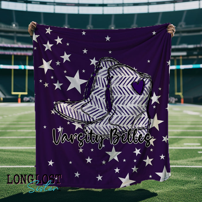 Drill Team Purple School Spirit Custom Blanket | Long Lost Sister Boutique