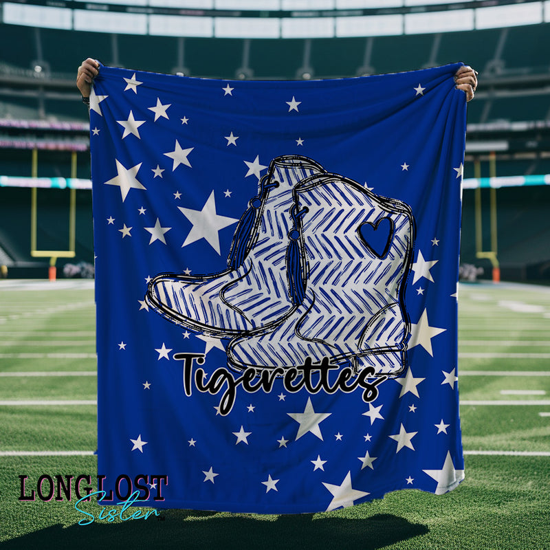 Drill Team Royal Blue School Spirit Custom Blanket | Long Lost Sister Boutique