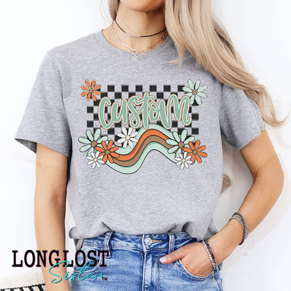 Personalized Boho Wave Graphic Tee