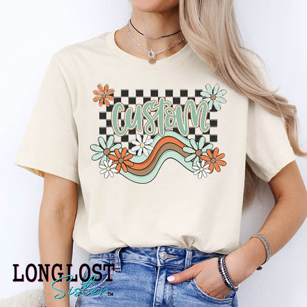 Custom Boho Wave Graphic Tee | Long Lost Sister Boutique