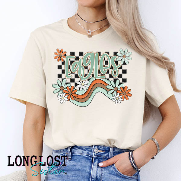 Eagles Boho Wave Spirit Wear Graphic Tee | Long Lost Sister Boutique