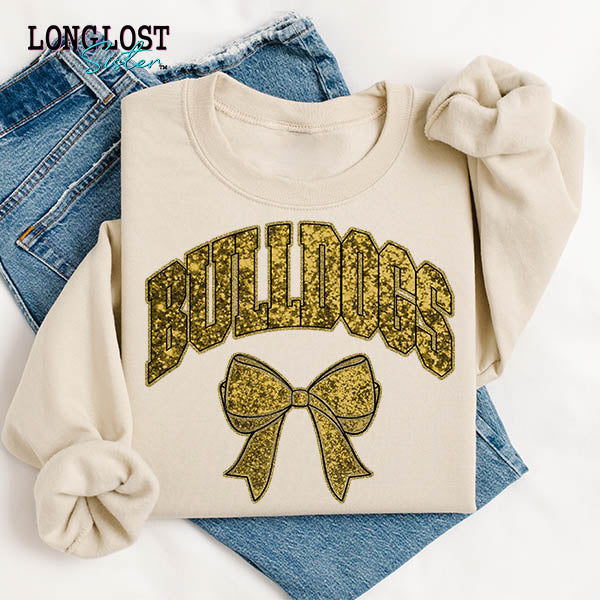 Glitter Mascot Custom Sweatshirt | Long Lost Sister Boutique