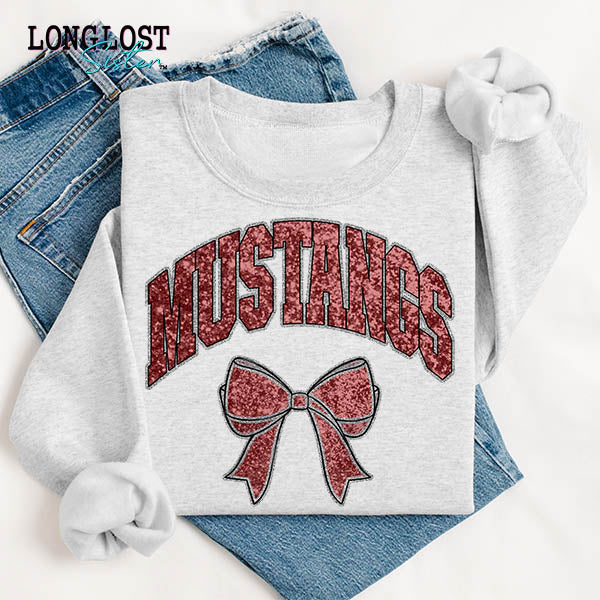 Glitter Mascot Custom Sweatshirt | Long Lost Sister Boutique