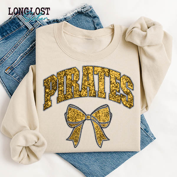 Glitter Mascot Custom Sweatshirt | Long Lost Sister Boutique