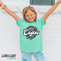 Checker Custom Mascot Kids T-shirt | Long Lost Sister Boutique