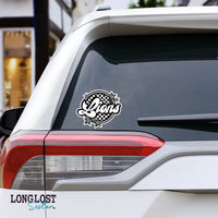 Checker & Stars Custom Mascot Team Decal | Long Lost Sister Boutique