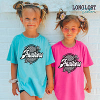 Checker Custom Mascot Kids T-shirt | Long Lost Sister Boutique