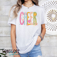 Cheer Colorful Graphic Tee