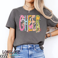 Cheer Colorful Graphic Tee