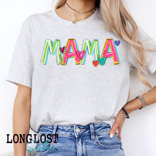 Custom Cheery Mama Family Name Graphic Tee | Long Lost Sister Boutique