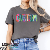 Custom Cheery Alpha Graphic Tee | Long Lost Sister Boutique