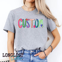 Custom Cheery Alpha Graphic Tee | Long Lost Sister Boutique