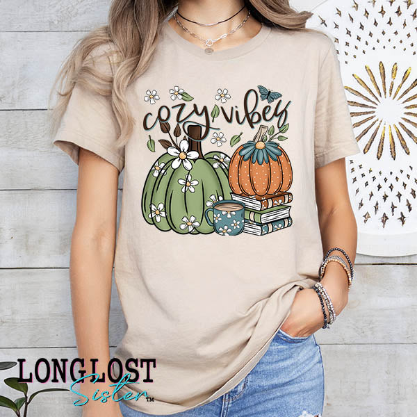 Cozy Vibes Fall Graphic Tee | Long Lost Sister Boutique