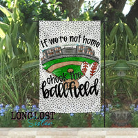 Baseball Check the Ballfield Garden Flag | Long Lost Sister Boutique