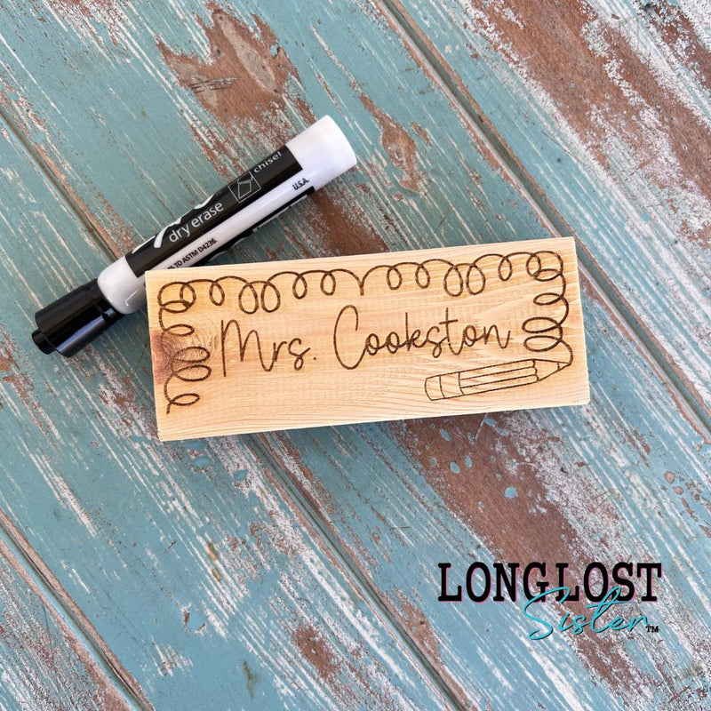 Personalized Teacher Eraser Gift Set | Long Lost Sister Boutique