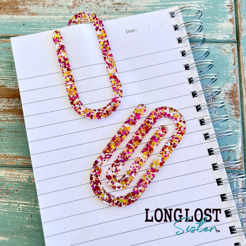 Pink & Gold Jumbo Paper Clips Set | Long Lost Sister Boutique