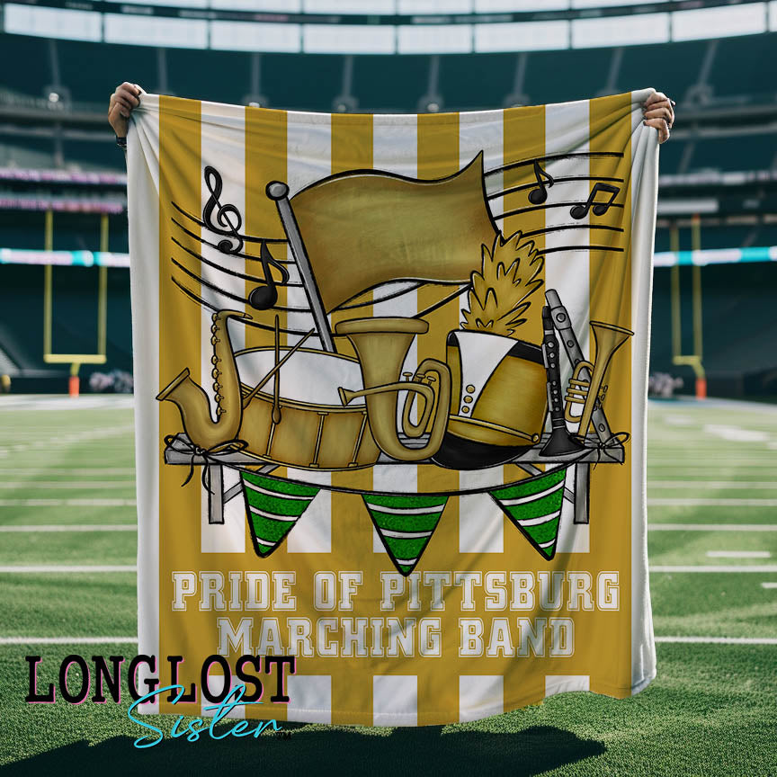 Marching Band Vegas Gold Custom Blanket | Long Lost Sister Boutique