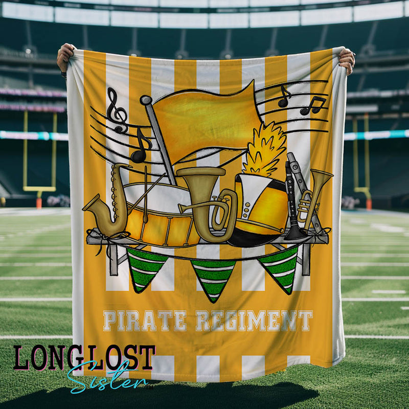 Marching Band Yellow Gold Custom Blanket | Long Lost Sister Boutique