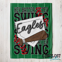 Baseball Softball Hey Batter Batter Personalized Blanket | Long Lost Sister Boutique