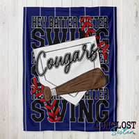 Baseball Softball Hey Batter Batter Personalized Blanket | Long Lost Sister Boutique