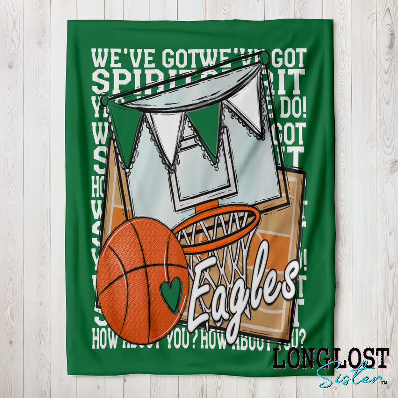 l We've Got Spirit Green Custom Blanket | Long Lost Sister Boutique