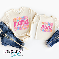 Floral Heart Matching Mama & Mini T-shirts | Long Lost Sister Boutique