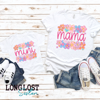 Floral Heart Matching Mama & Mini T-shirts | Long Lost Sister Boutique