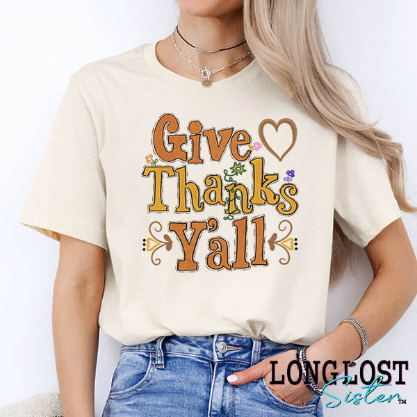 Give Thanks Y'all Graphic Tee | Long Lost Sister Boutique