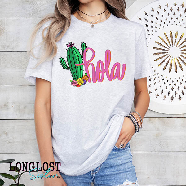 Hola Cactus Graphic Tee