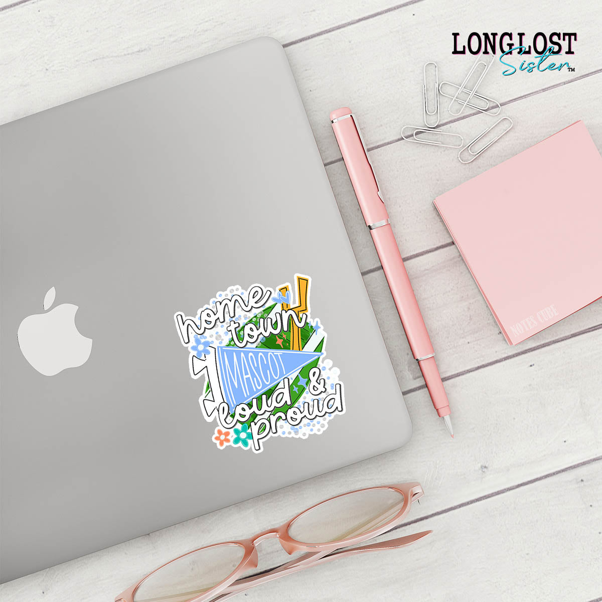 Home Town Loud & Proud Custom Mascot Team Decal | Long Lost Sister Boutique