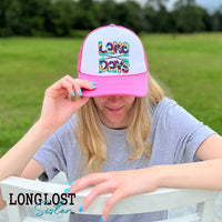 Lake Days Tie Dye Trucker Hat