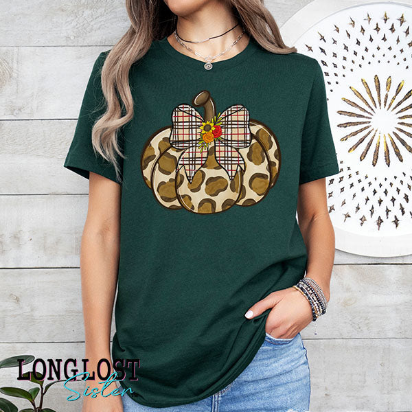 Fall Leopard Pumpkin Graphic Tee | Long Lost Sister Boutique