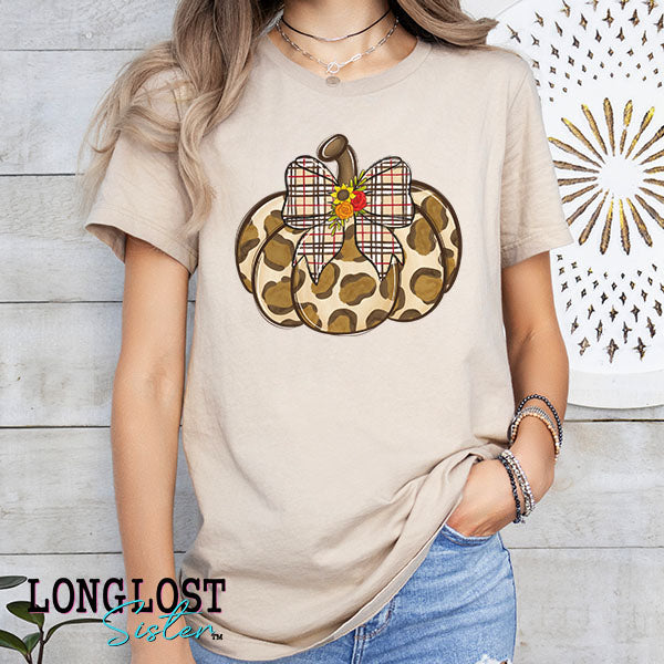 Fall Leopard Pumpkin Graphic Tee | Long Lost Sister Boutique