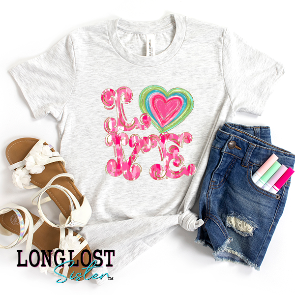 Love With Heart Kids T-shirt | Long Lost Sister Boutique