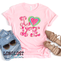 Love With Heart Graphic Tee | Long Lost Sister Boutique