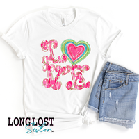 Love With Heart Graphic Tee | Long Lost Sister Boutique