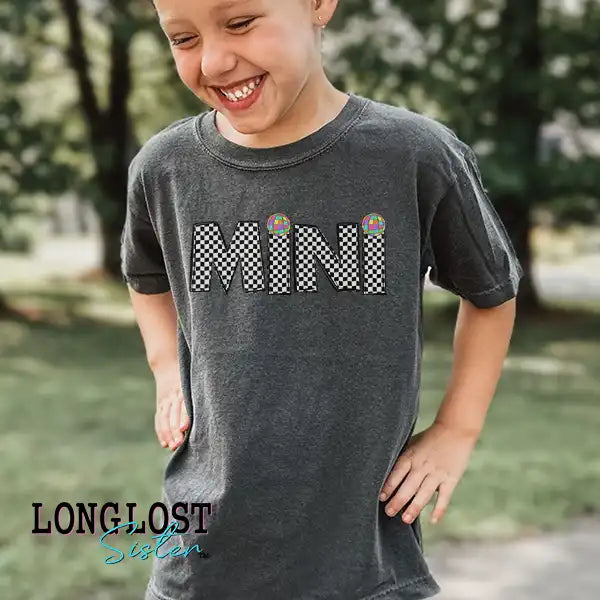 Mama and Mini Checker with Bow, Disco, or Star Graphic Tees | Long Lost Sister Boutique