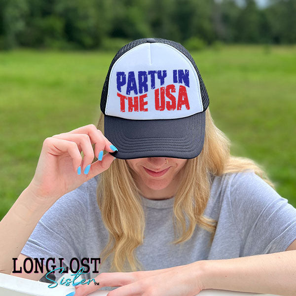 Party In the USA Trucker Hat