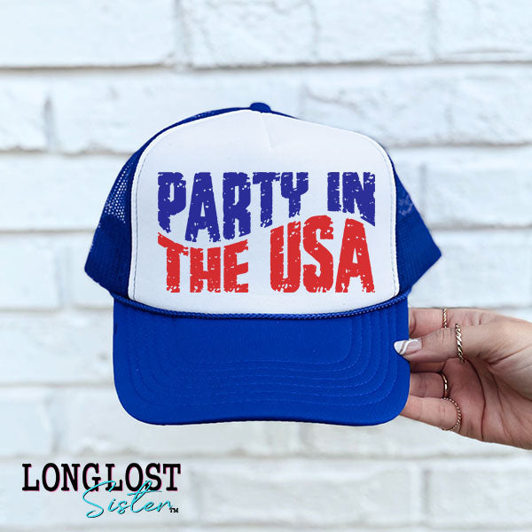 Party In the USA Trucker Hat