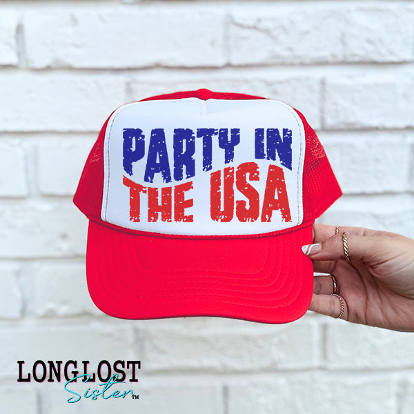 Party In the USA Trucker Hat