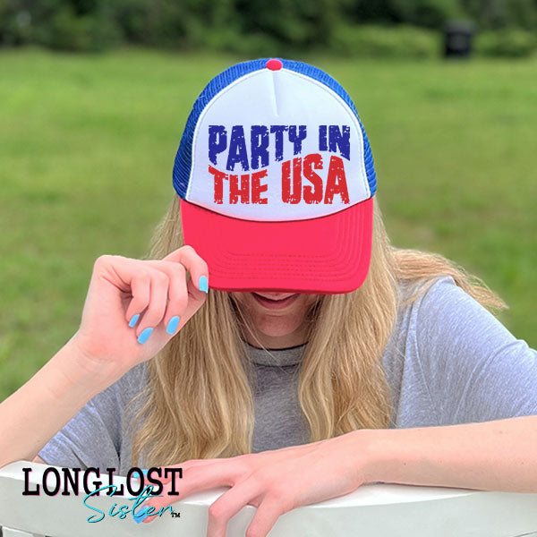 Party In the USA Trucker Hat