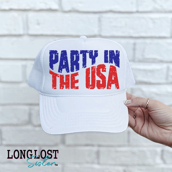 Party In the USA Trucker Hat