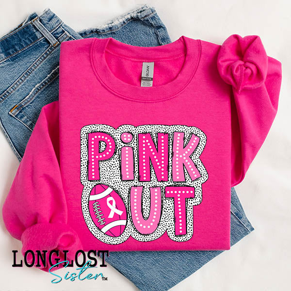 Football Pink Out Sweatshirt | Long Lost Sister Boutique