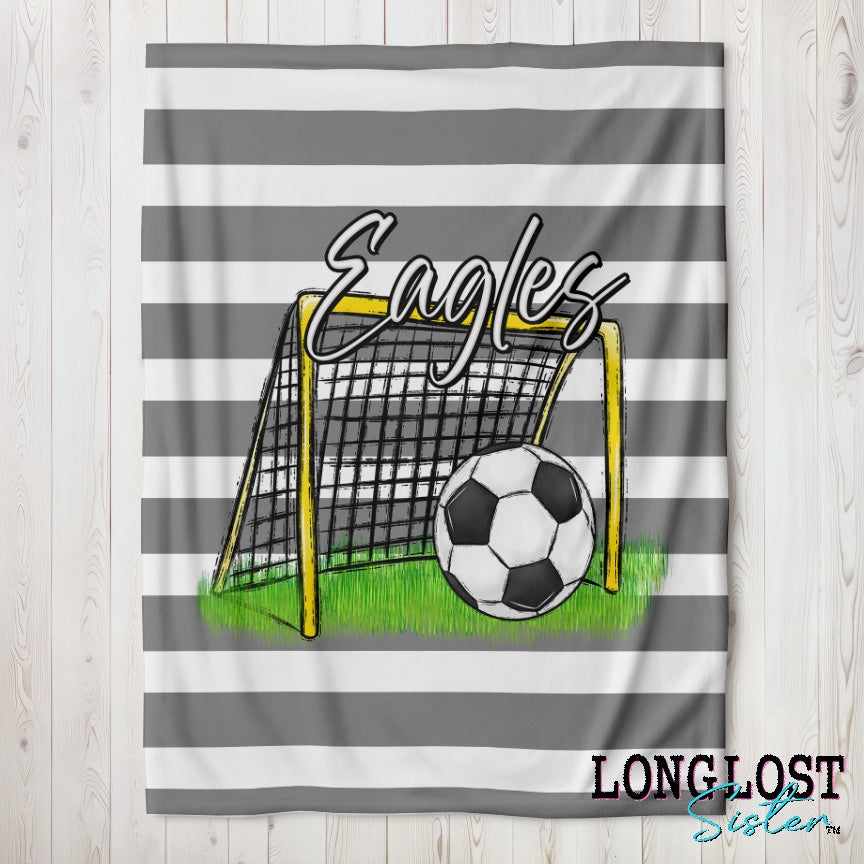 Soccer Personalized Blanket | Long Lost Sister Boutique