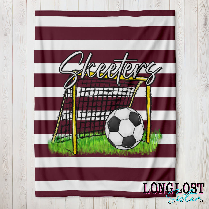 Soccer Personalized Blanket | Long Lost Sister Boutique