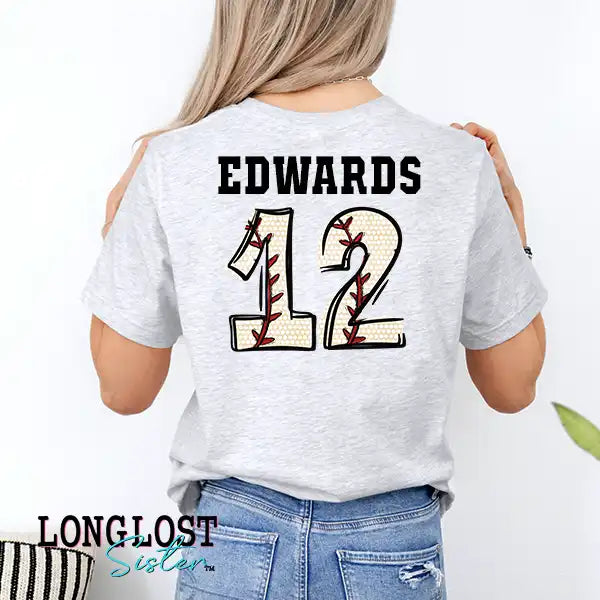 Baseball Take Me to the Ballpark Graphic Tee Personalized Name & Number | Long Lost Sister Boutique