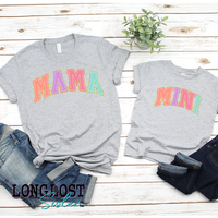 Varsity Stitch Matching Mama & Mini T-shirts | Long Lost Sister Boutique