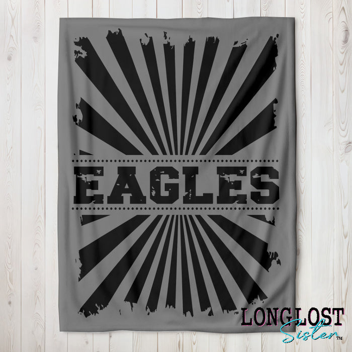 Vintage Team Gray Custom Blanket | Long Lost Sister Boutique